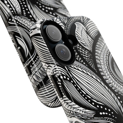 Fluid Monochrome: Intricate Patterns - for iPhone 16