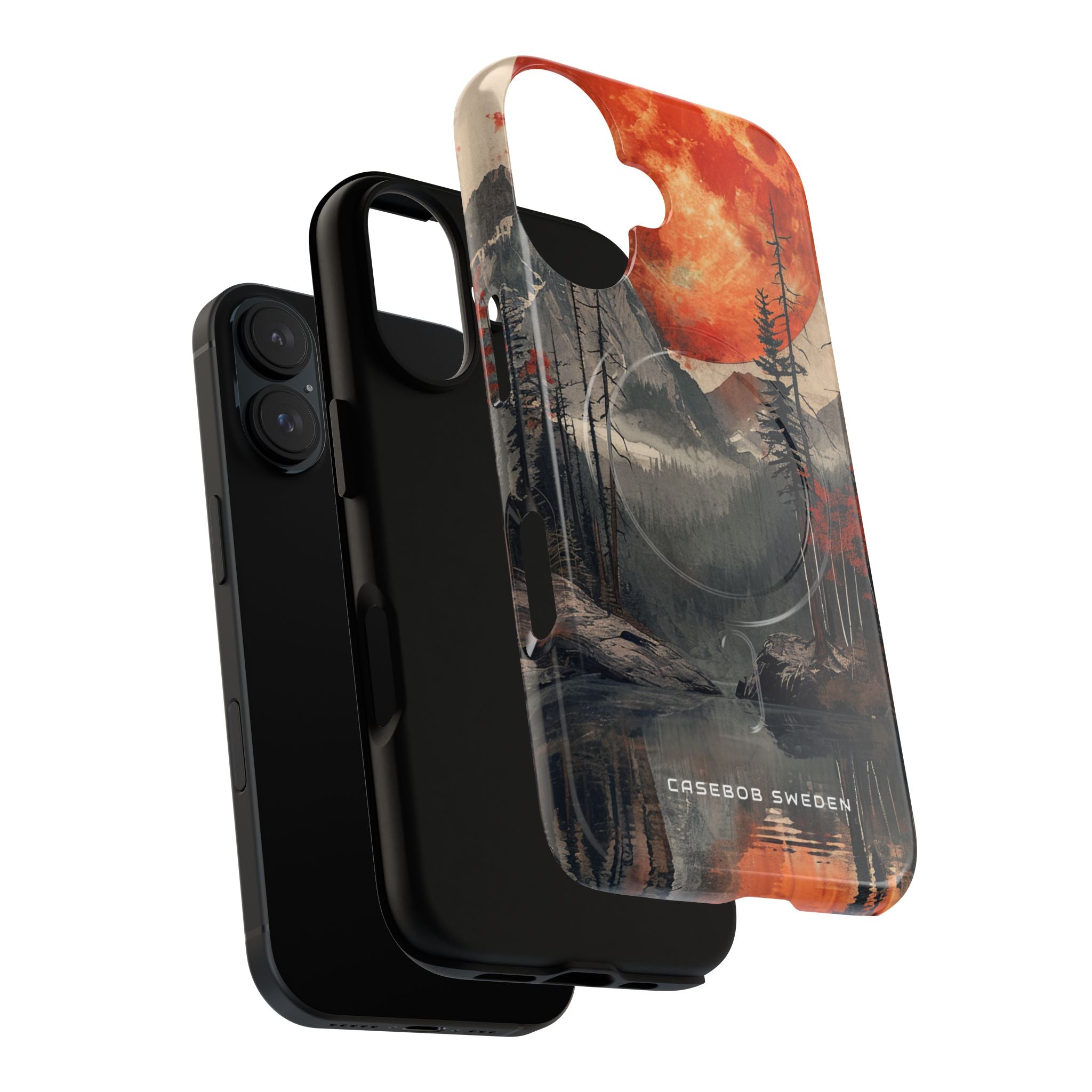 Celestial Glow Over Reflective Landscape iPhone 16 | Tough+ Phone Case