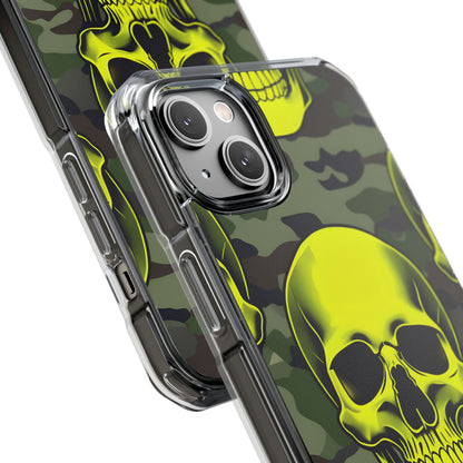 Neon Skull Camo iPhone 14 Plus Case - Impact