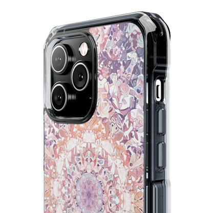 Purple Pink Mandala - Clear Impact iPhone 14 Phone Case