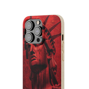 Red Liberty Revolution | Biodegradable Phone Case