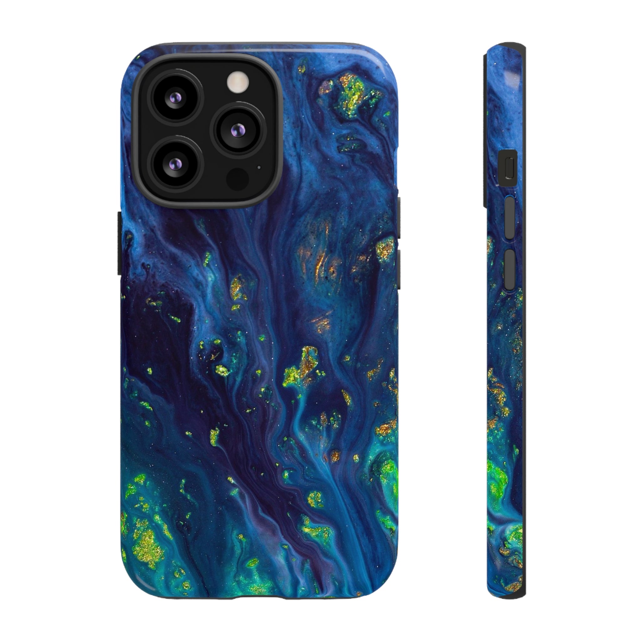 Green Opal Ink Art iPhone Case (Protective) iPhone 13 Pro Glossy Phone Case