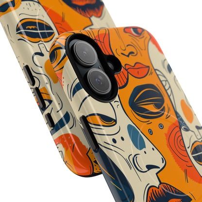 Tangled Faces Sunset iPhone 16 Plus Case - Tough+