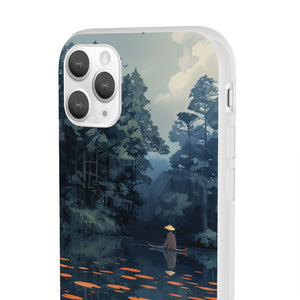 Tranquil Lotus Serenity | Flexible Phone Case for iPhone