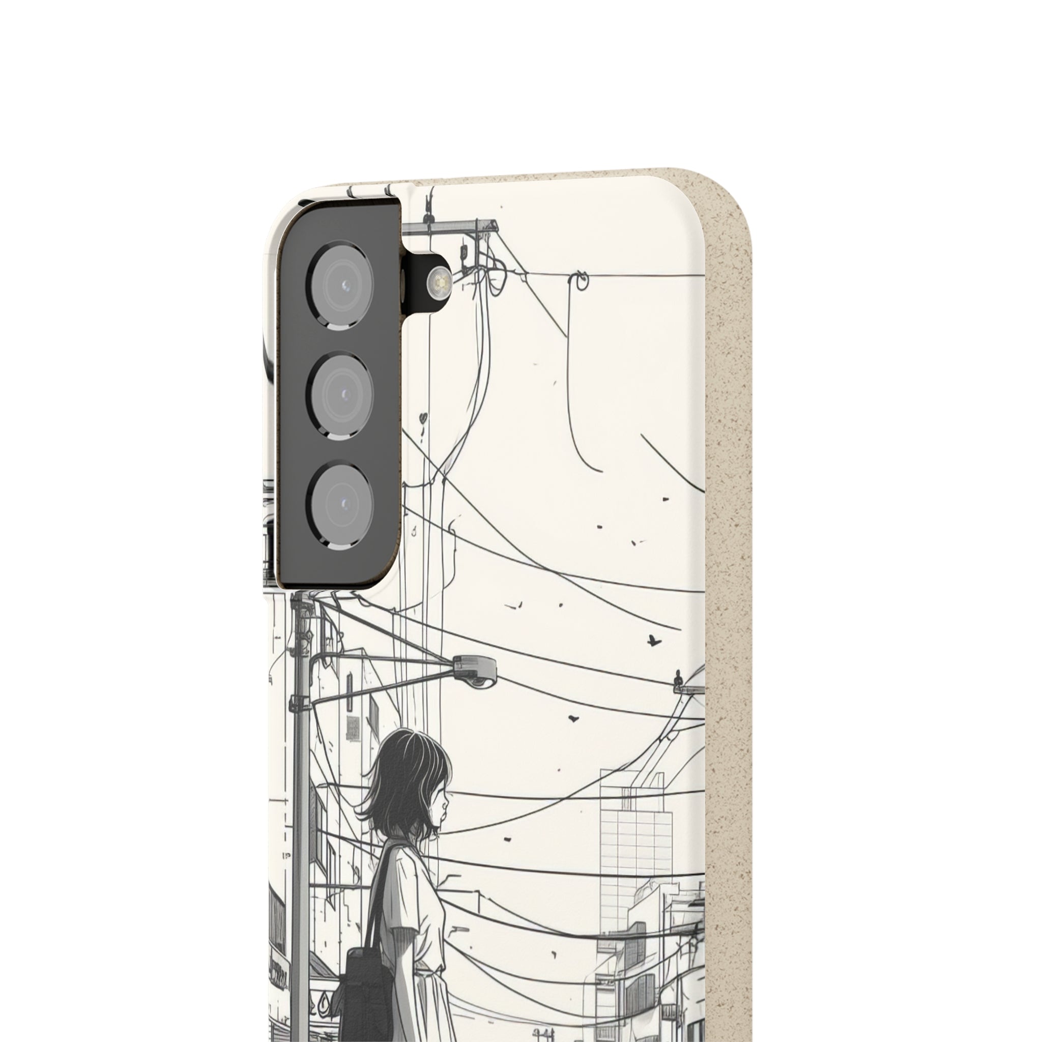 Urban Solitude Sketch | Biodegradable Phone Case