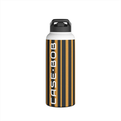 Golden Stripes - Stainless Steel Water Bottle