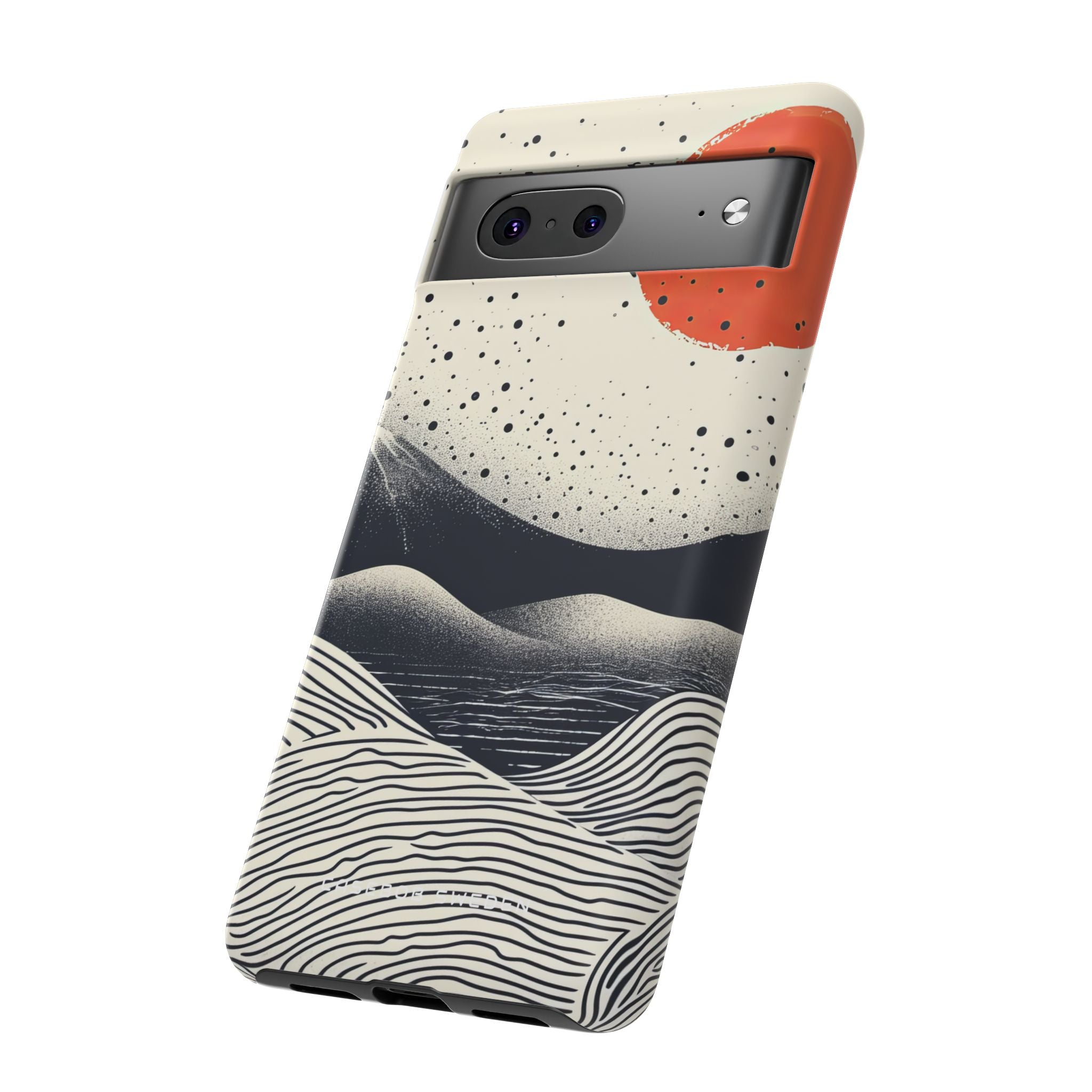 Red Sun Over Flowing Horizons Google Pixel 7 - Tough Phone Case