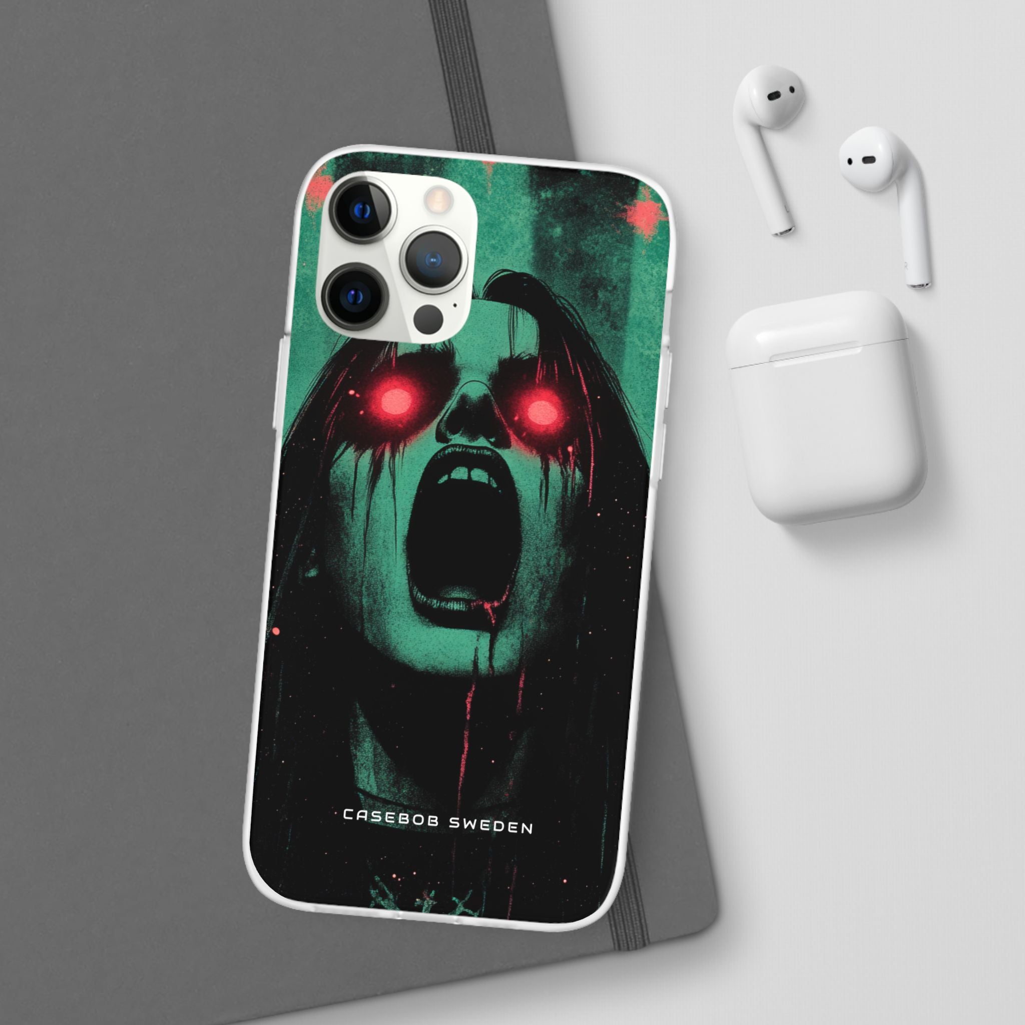 Haunting Glow of Gothic Eyes iPhone 12 - Flexi Phone Case