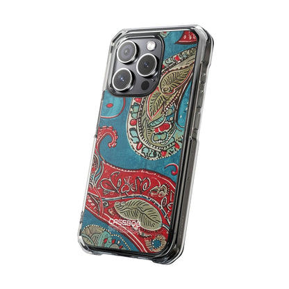 Paisley Floral Fusion iPhone 15 - Impact Clear+