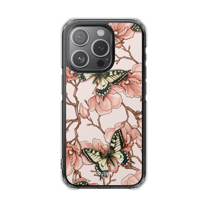 Butterflies and Magnolias Harmony iPhone Case - Impact