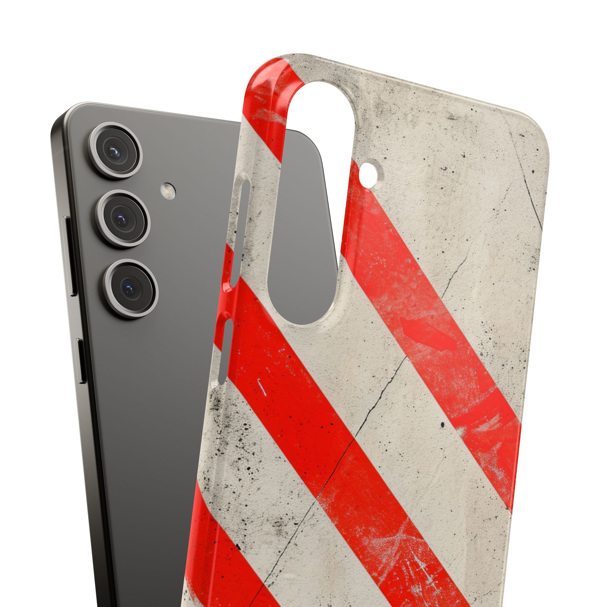 Striker Crimson Stripes Samsung S24 - Slim Phone Case