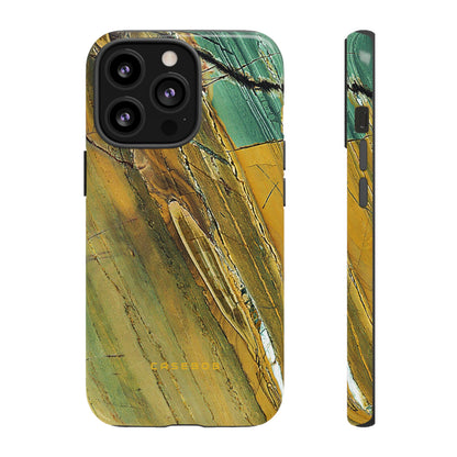 Cracked Yellow - Protective Phone Case