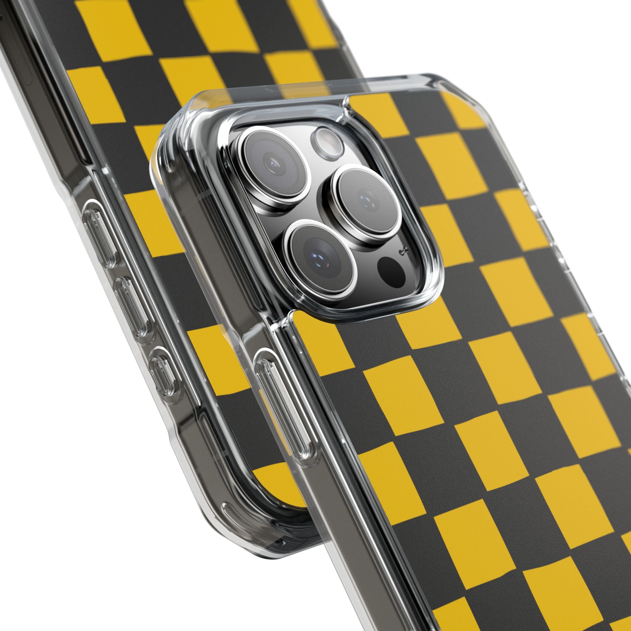 Yellow Squares Dance iPhone Case - Impact