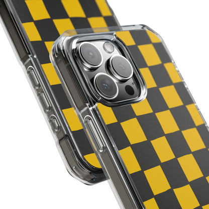 Yellow Squares Dance iPhone Case - Impact
