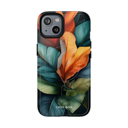 Tropical Leafburst iPhone 14 Case - Tough+