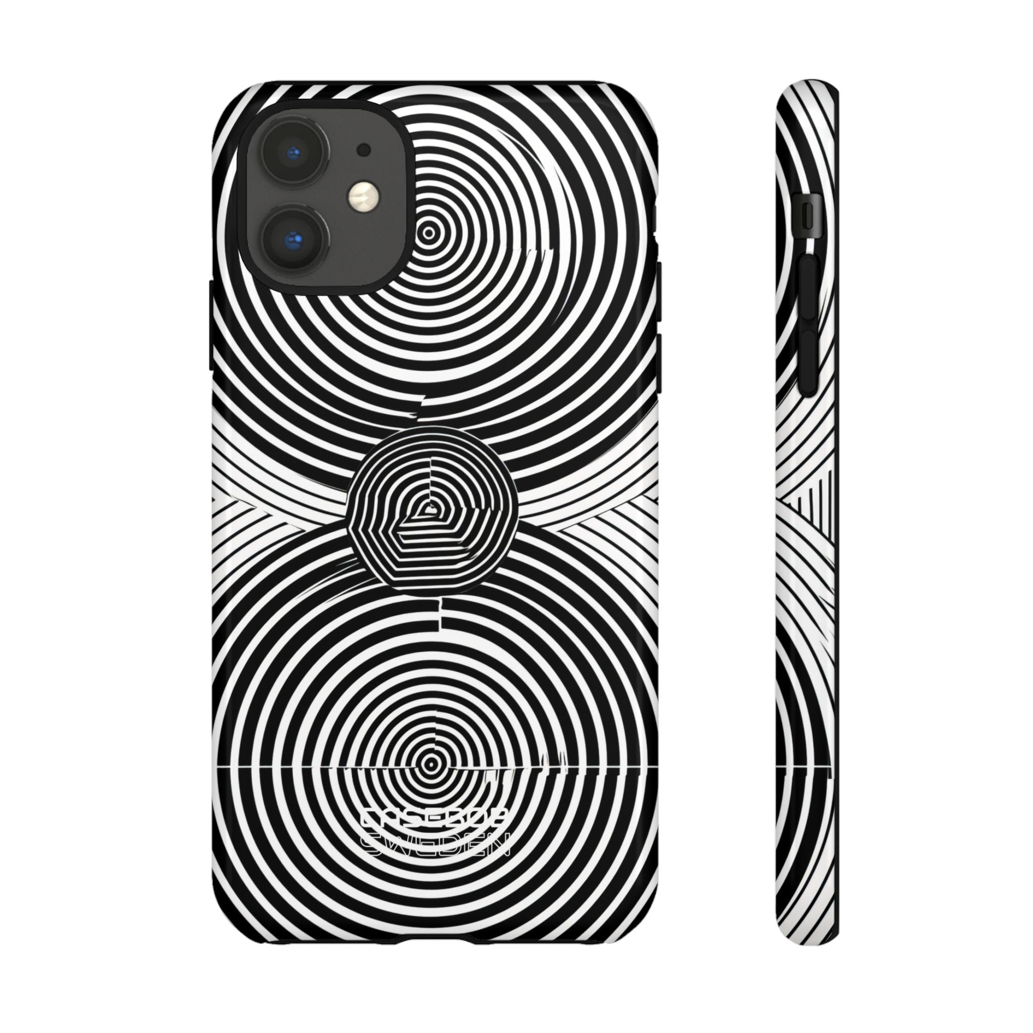 Monochrome Spiral Motion iPhone 11 - Tough