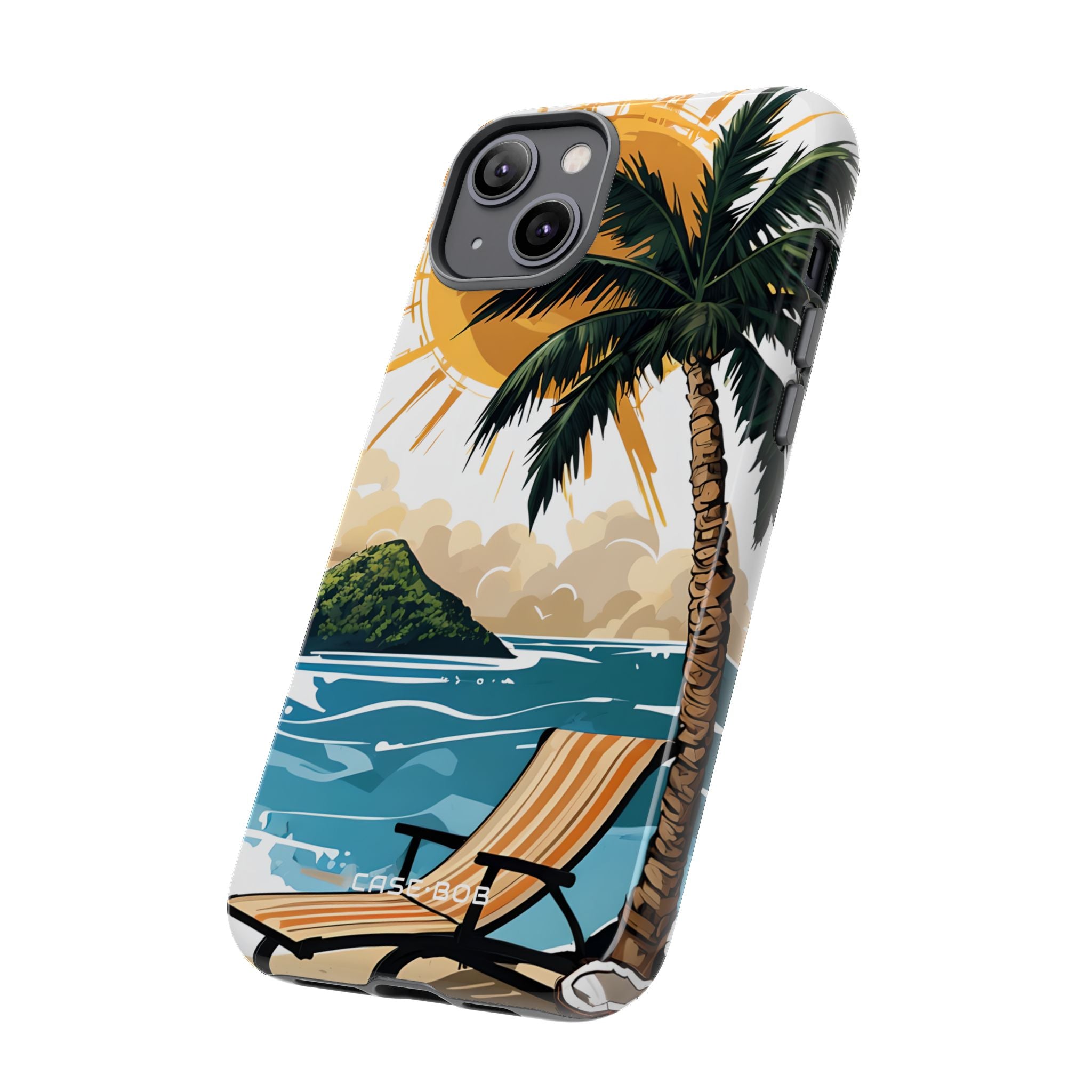 Sunny Palm Breeze iPhone 14 Plus Case - Tough