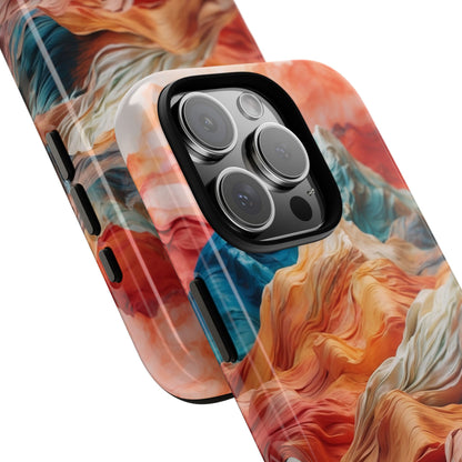 Fabric Peaks Sunset iPhone 16 Pro Case - Tough