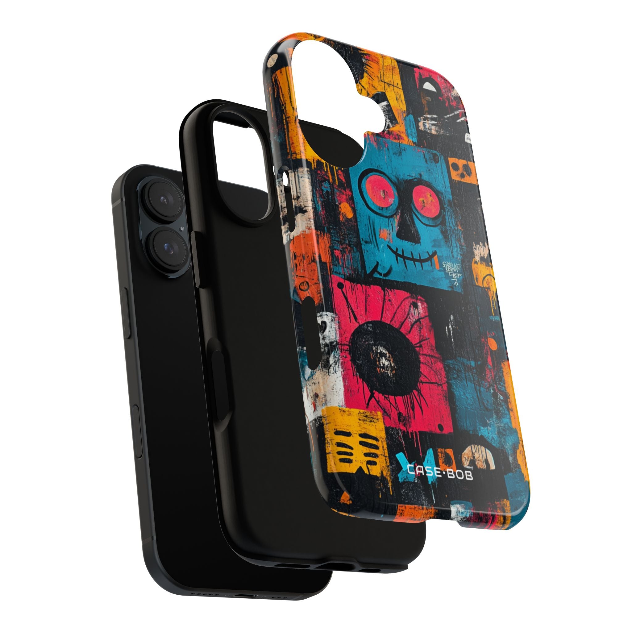 Blue Stitch Smile iPhone 16 Case - Tough