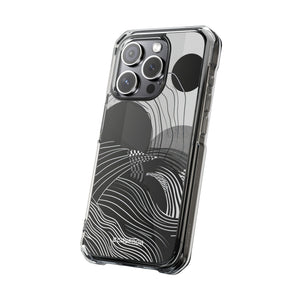 Monochrome Dynamics - Phone Case for iPhone (Clear Impact - Magnetic)