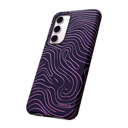 Purple Line Minimalism - Protective Phone Case