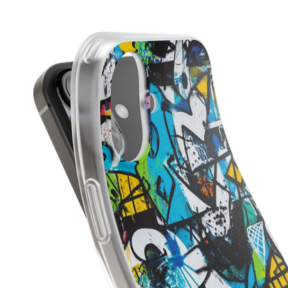 White Ripple Drift iPhone 16 Case - Soft