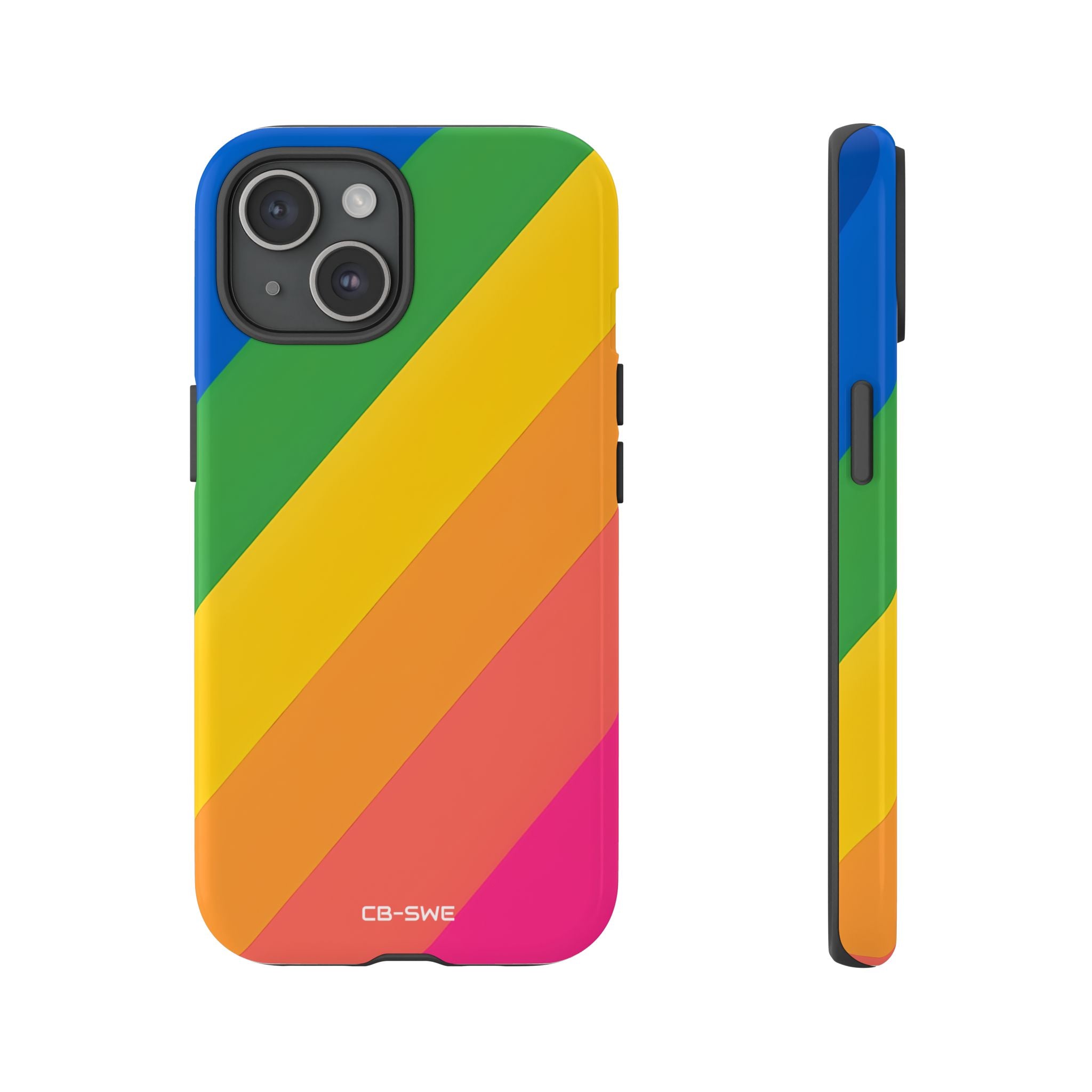 Vibrant Geometric Spectrum - iPhone Case