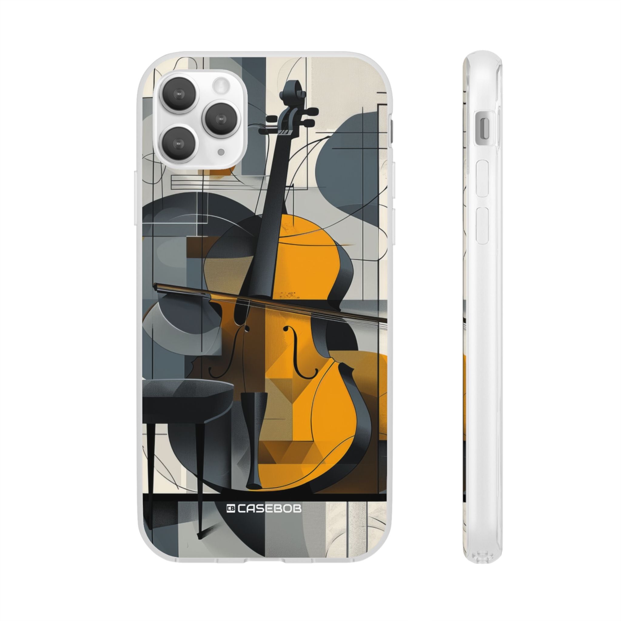 Cello Abstraction | Flexible Phone Case for iPhone