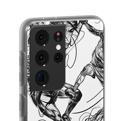 Dynamic Athletic Surrealism | Flexible Phone Case for Samsung Galaxy