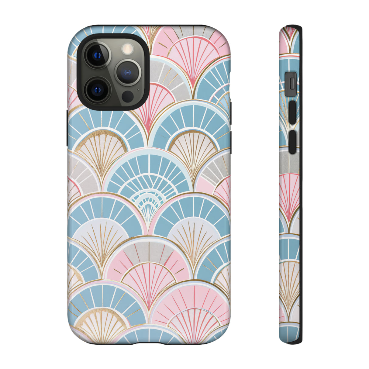 Art Deco Floral Fusion - Protective Phone Case