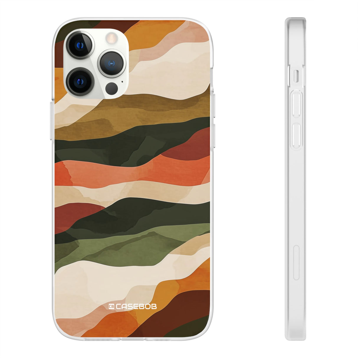 Earth Tone Pattern | Phone Case for iPhone (Flexible Case)