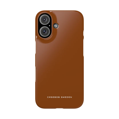 Saddle Brown iPhone 16 - Slim Phone Case