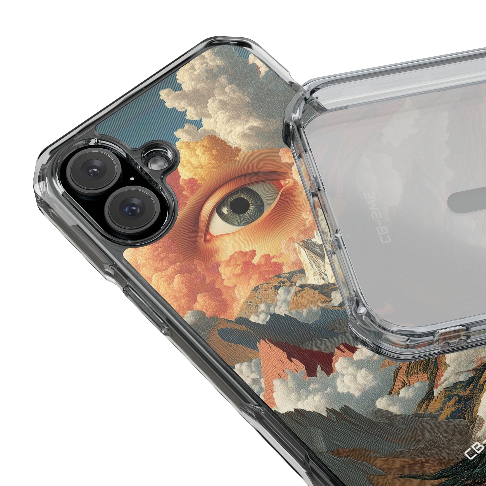 Eye Reflects Mountains iPhone Case - Impact