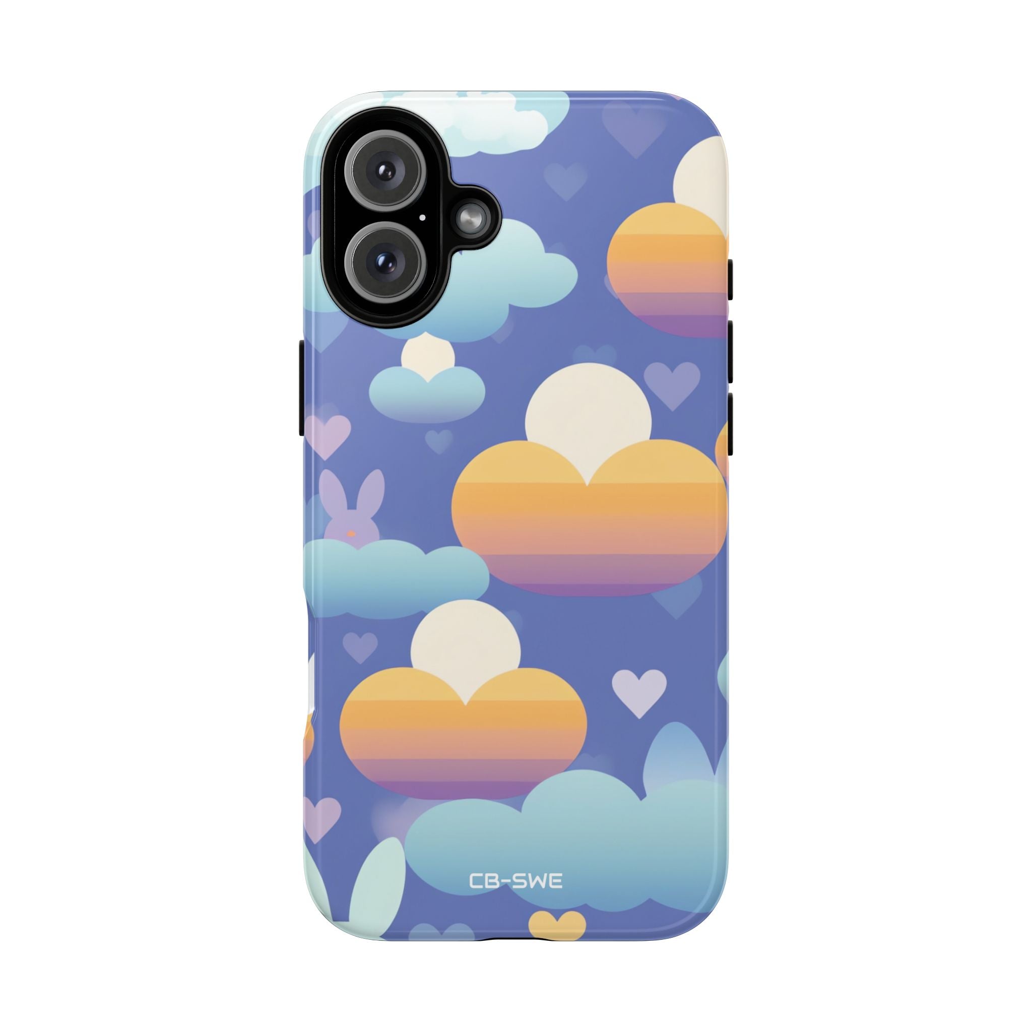 Bunnies Dance Among Clouds - iPhone Case