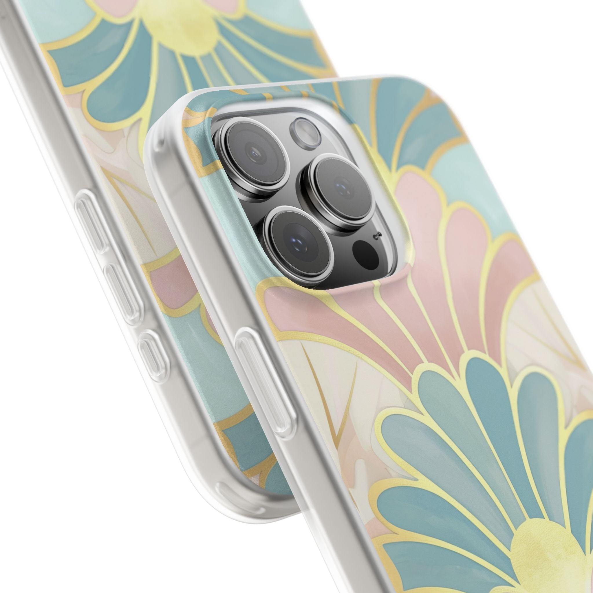 Pastel Deco Elegance - Flexi iPhone 16 Phone Case