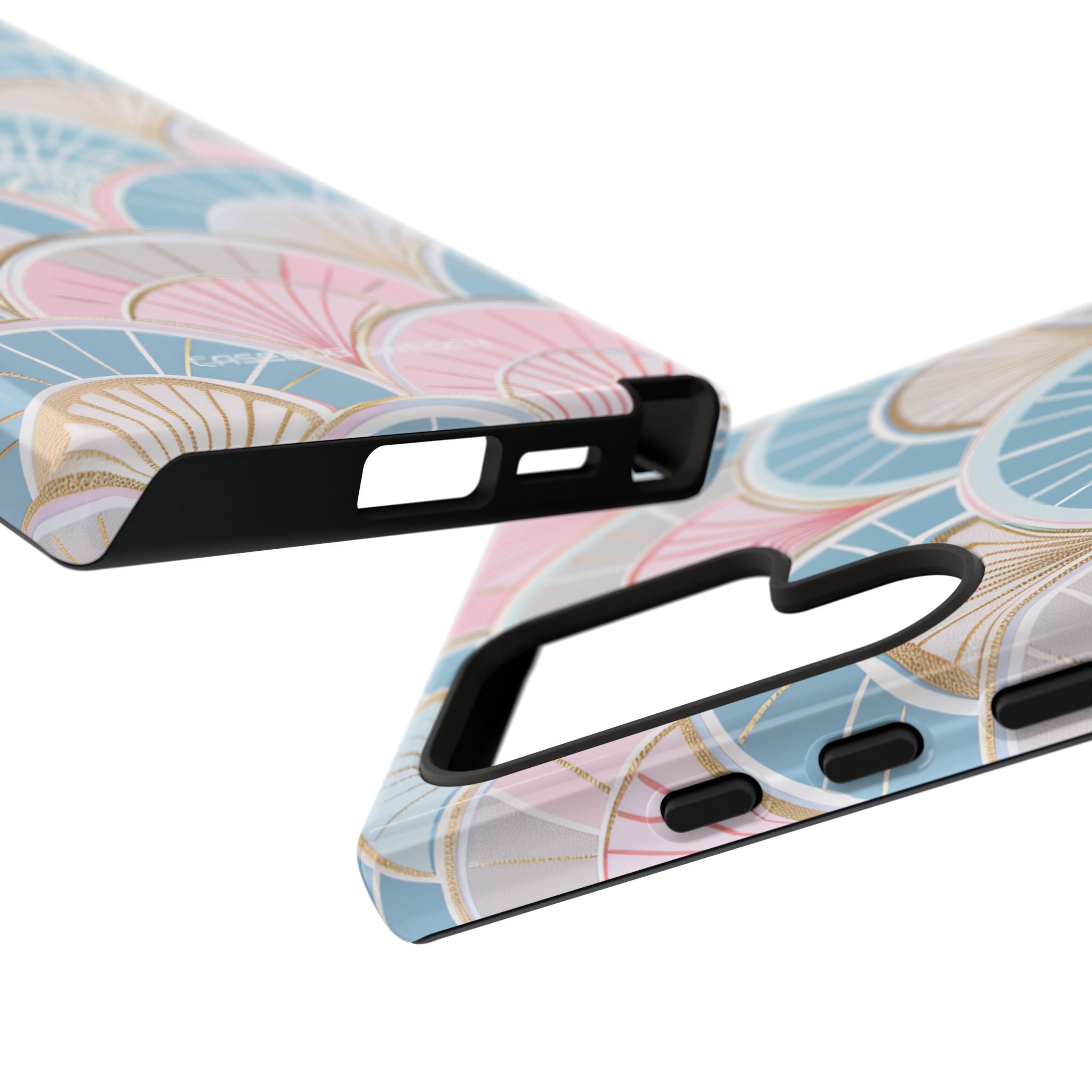 Art Deco Pastel Fan Pattern - Tough Samsung S24 Phone Case