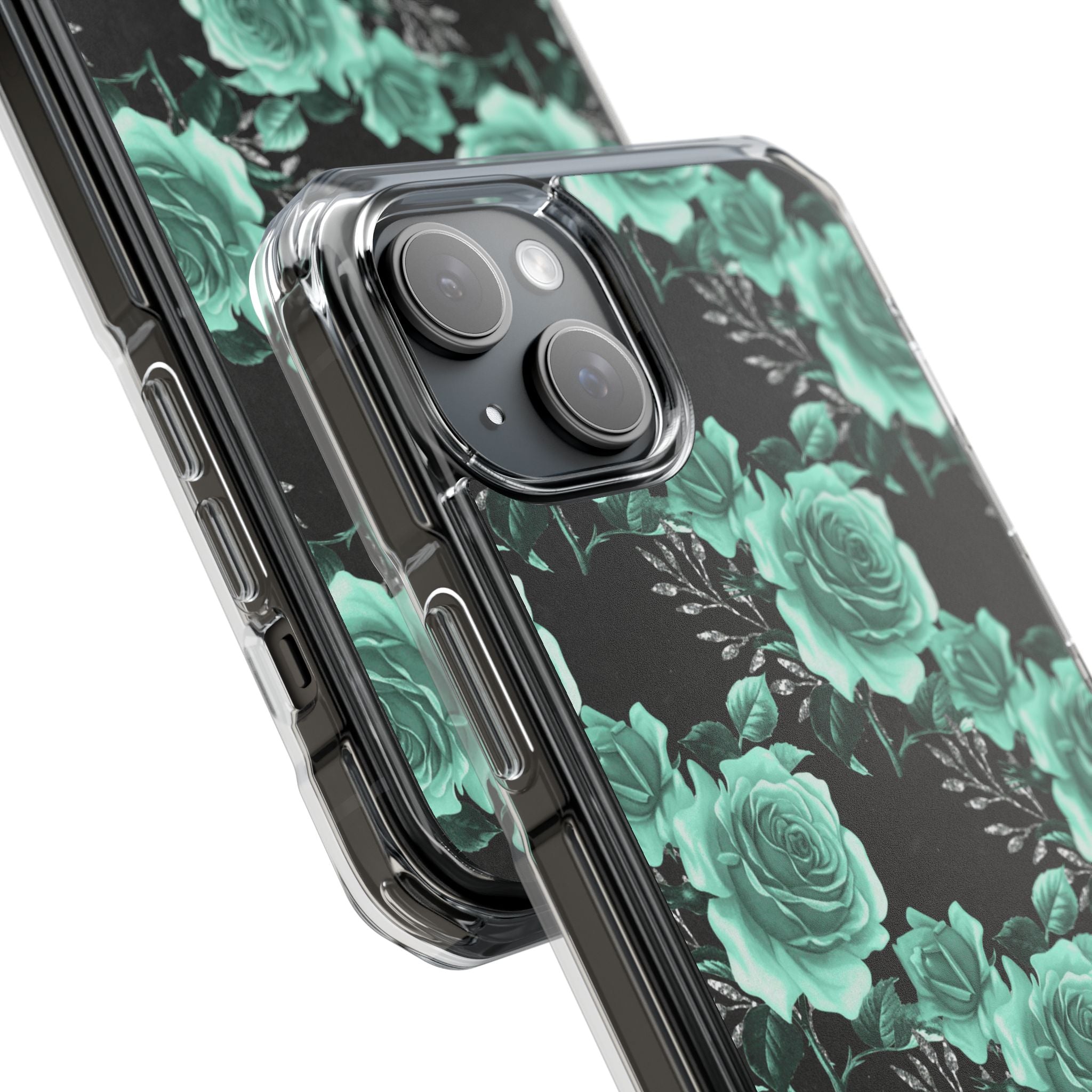 Turquoise Rose Symphony iPhone Case - Impact