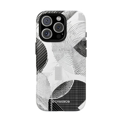 Monochrome Geometric Dance - for iPhone 16