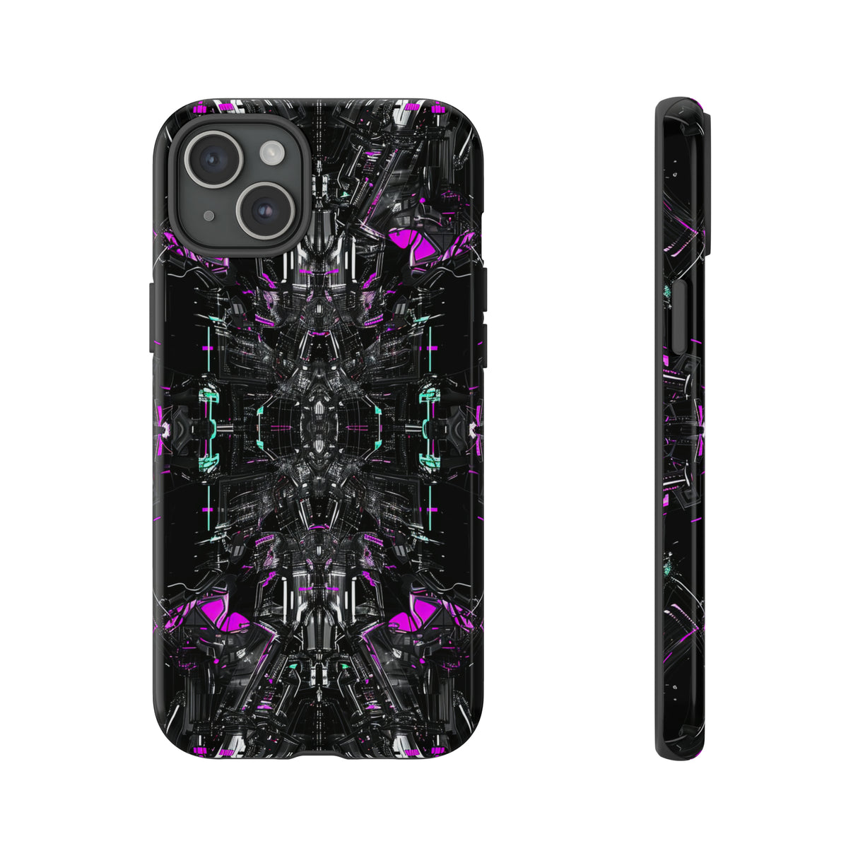 Purple Grid Mirage - Protective Phone Case