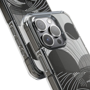 Monochrome Dynamics - Phone Case for iPhone (Clear Impact - Magnetic)