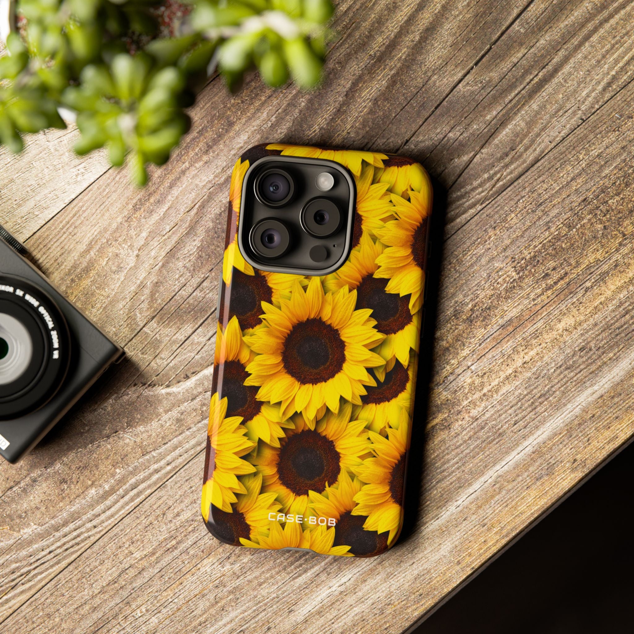 Sunflower Glow iPhone 15 Pro Case - Tough
