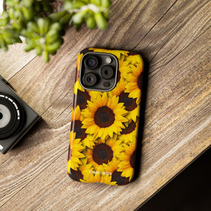 Sunflower Glow iPhone 15 Pro Case - Tough