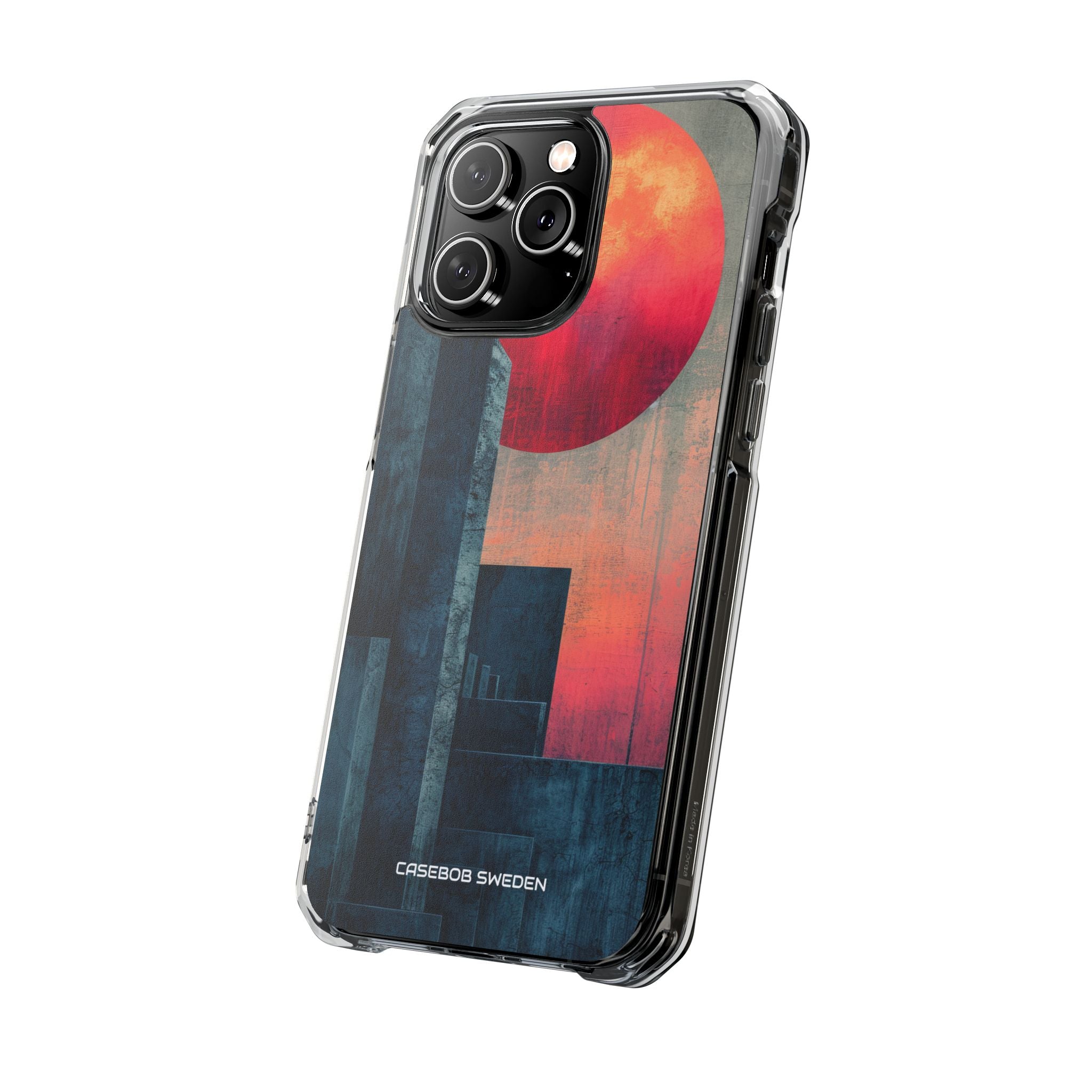 Abstract Geometric Skyline - Clear Impact iPhone 14 Phone Case