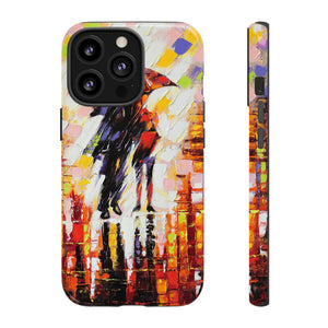 Oil Panting - Enamoured under Umbrella - Protective Phone Case