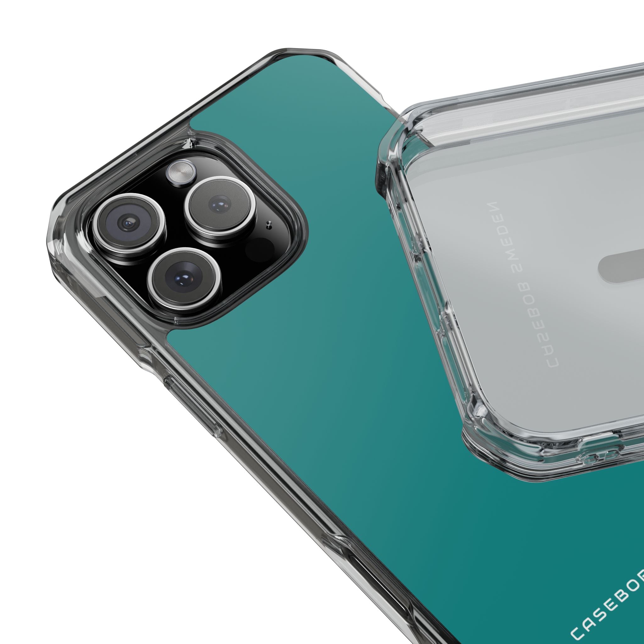 Dark Cyan iPhone 16 - Clear Impact Phone Case