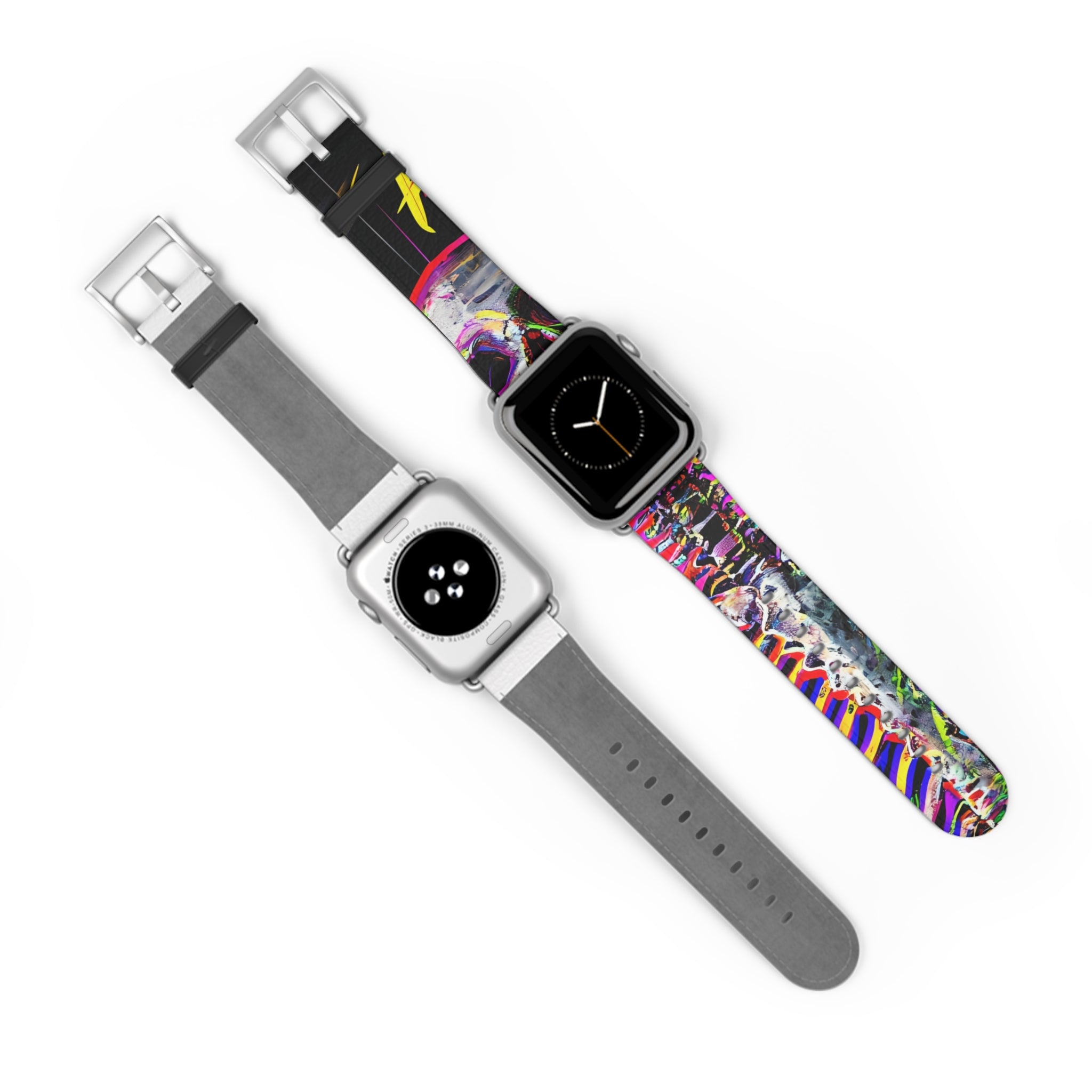 Neon Skeleton Laughter - Watch Band