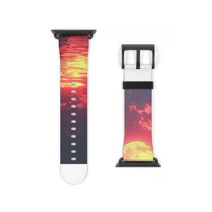 Yellow Moon Reflection - Watch Band