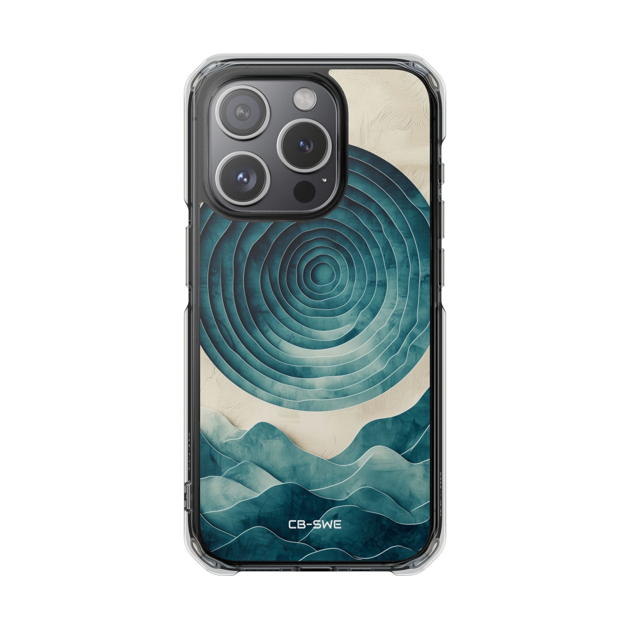 Waves Embrace Circles iPhone Case - Impact