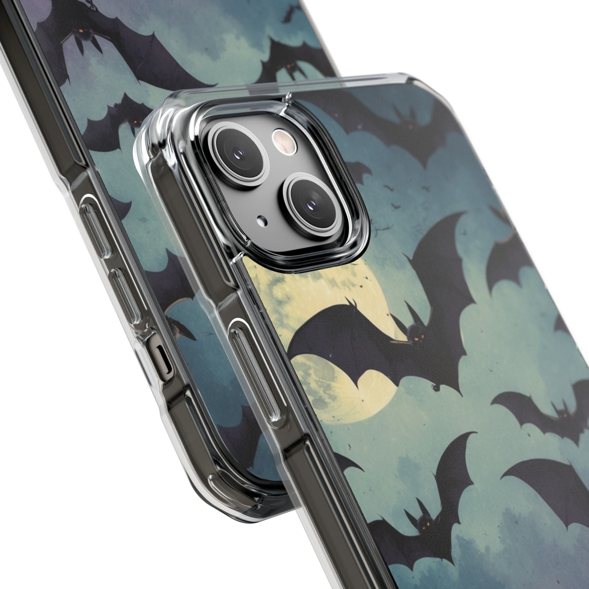 Glowing Bat Swarm iPhone 14 Plus Case - Impact