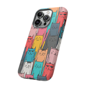 Colorful Cats - Protective Phone Case